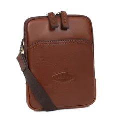 Sacoche Cuir STUART Marron Lise