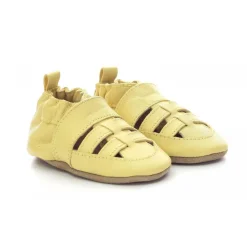 Salome Bebe Mixte en cuir jaune clair