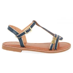 Sandale enfant BADAZAR Bleu Marine en cuir