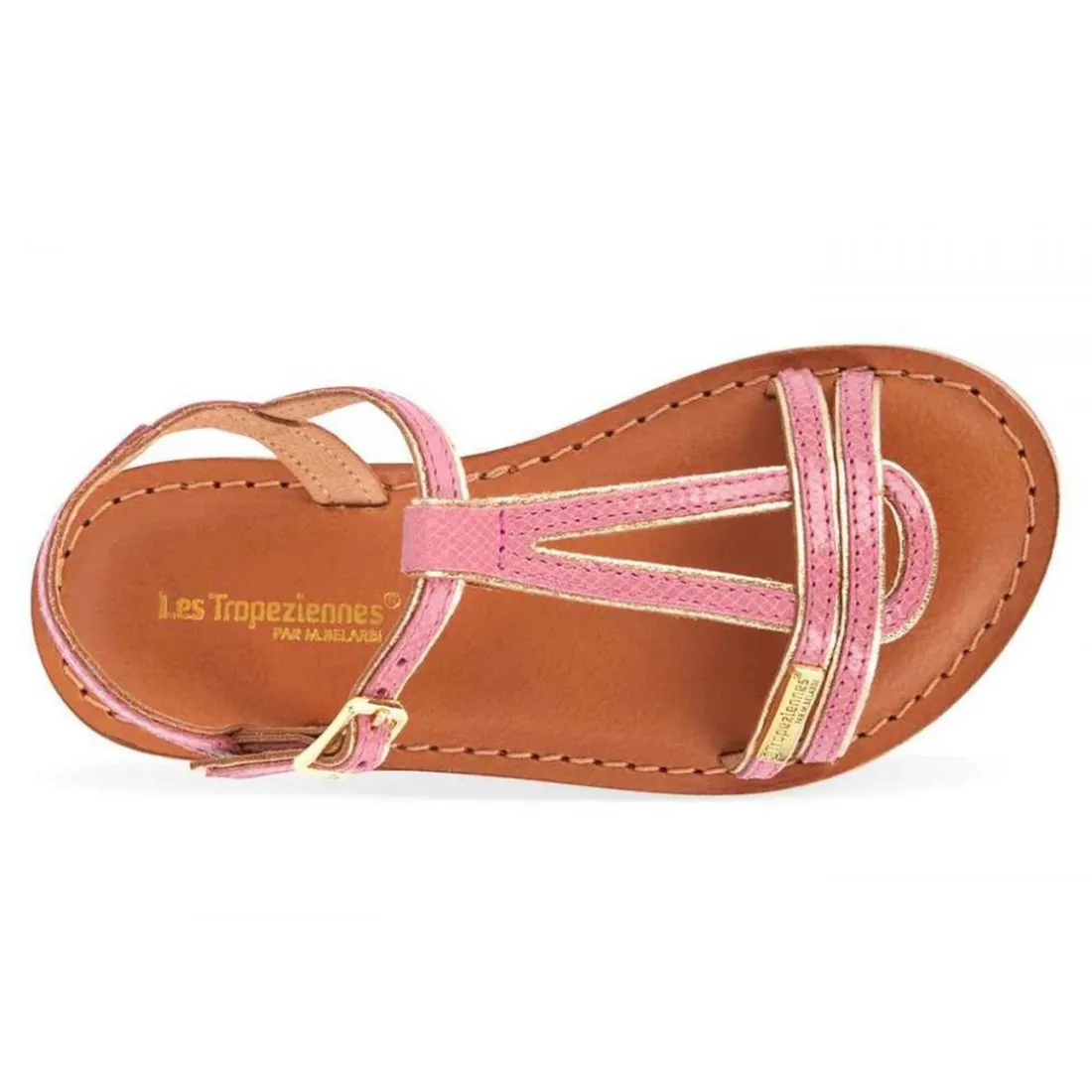 Sandale enfant BADAZAR Rose en cuir