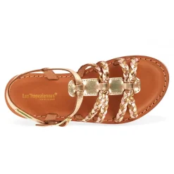 Sandale enfant BAIA or en cuir