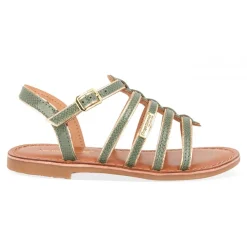 Sandale enfant MONZAR vert en cuir