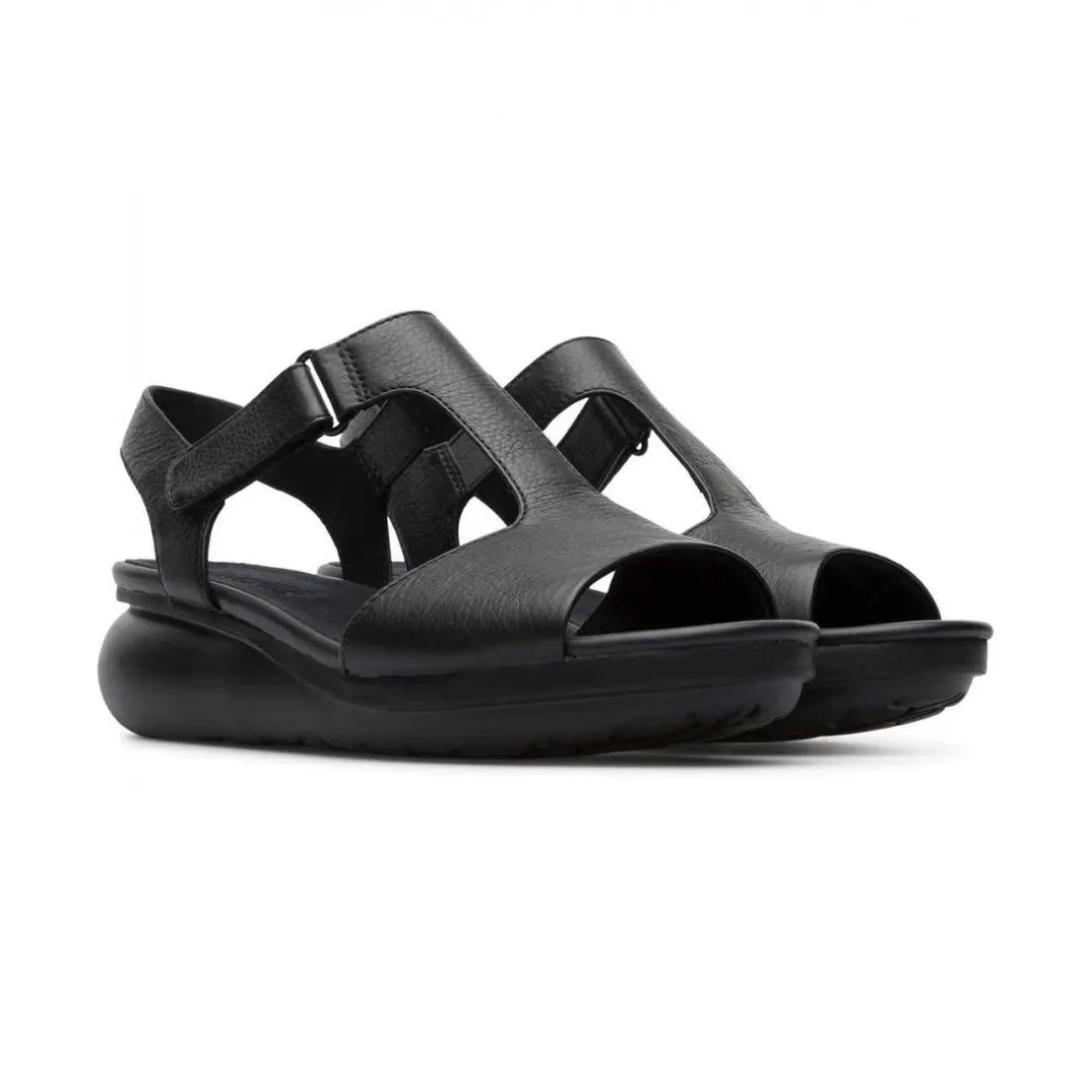 Sandale Femme Balloon noir en cuir