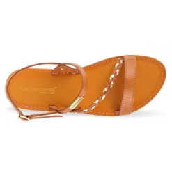 Sandale femme BATRESSE Miel en cuir