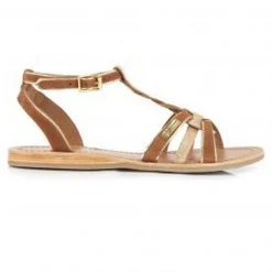 Sandale Femme Hamuc Tan - Les Tropéziennes marron en cuir
