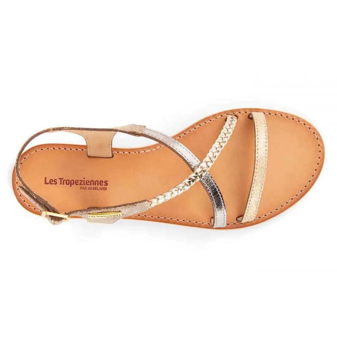 Sandale femme HANANO Doré en cuir