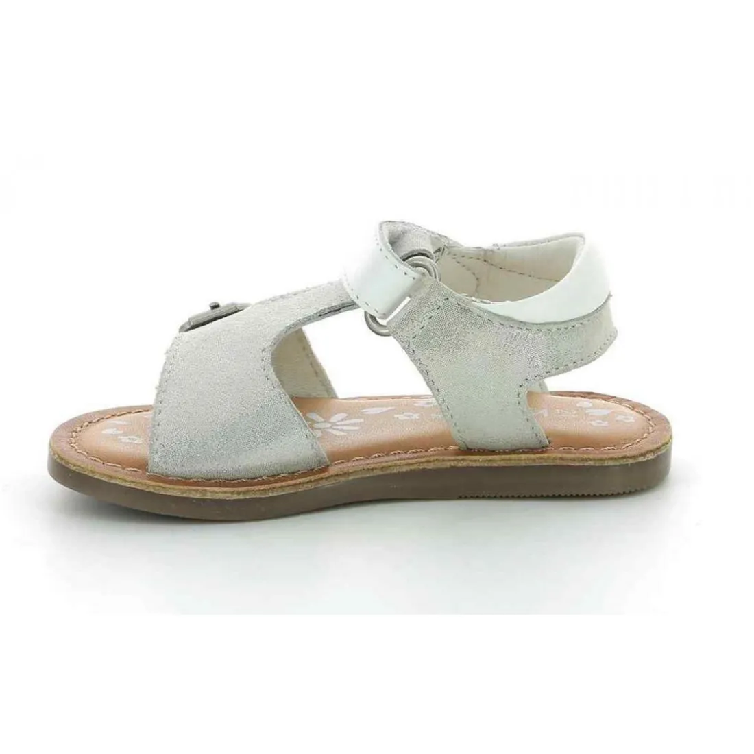 Sandale Fille DIAZZ blanc en cuir
