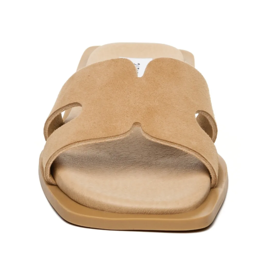 Sandales Sofia suede sable en cuir