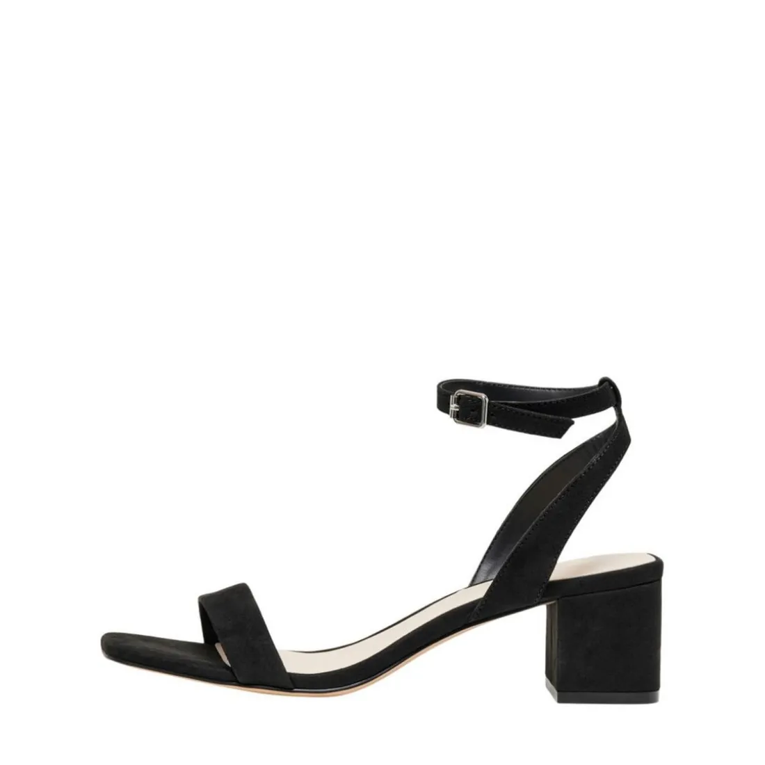 Sandales à talons Haut Bout carré noir