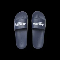 Sandales de bain homme bleu marine à enfiler synthétique Ward