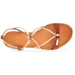 Sandales femme HIRONBUC terracota en cuir