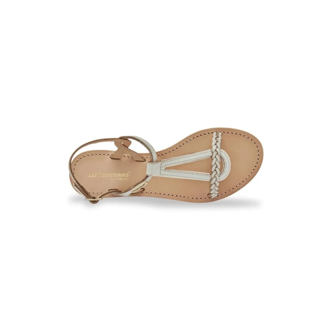 Sandales HAPPY creme en cuir