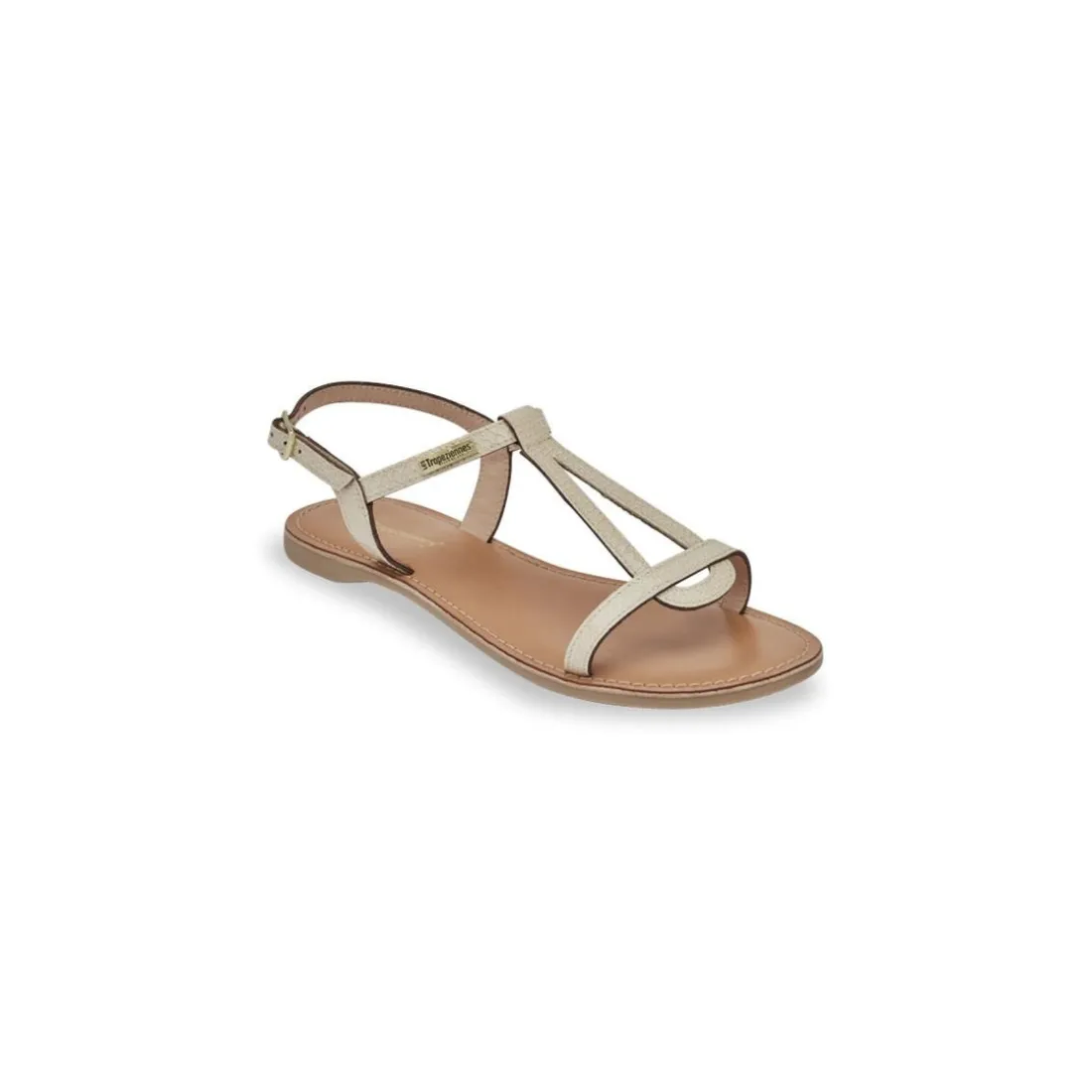 Sandales HEMAIL creme en cuir