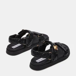 Sandales Mona-Q en cuir noir