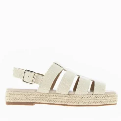 Sandales plateformes à brides Femme - Beige