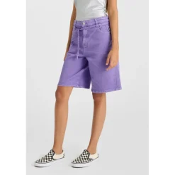 Short en jeans fille CARPUGI violet Nea