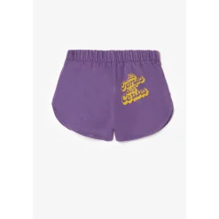Short fille CRISTIGI violet en coton