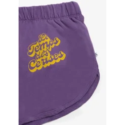 Short fille CRISTIGI violet en coton