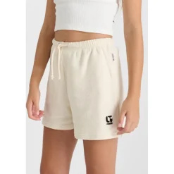 Short fille EDOXAGI blanc Pey en coton