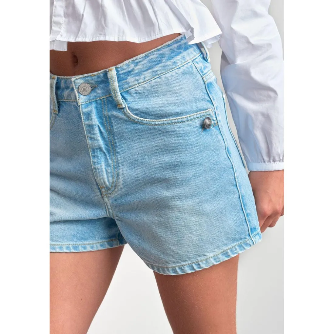 Short fille en jeans LEMI bleu