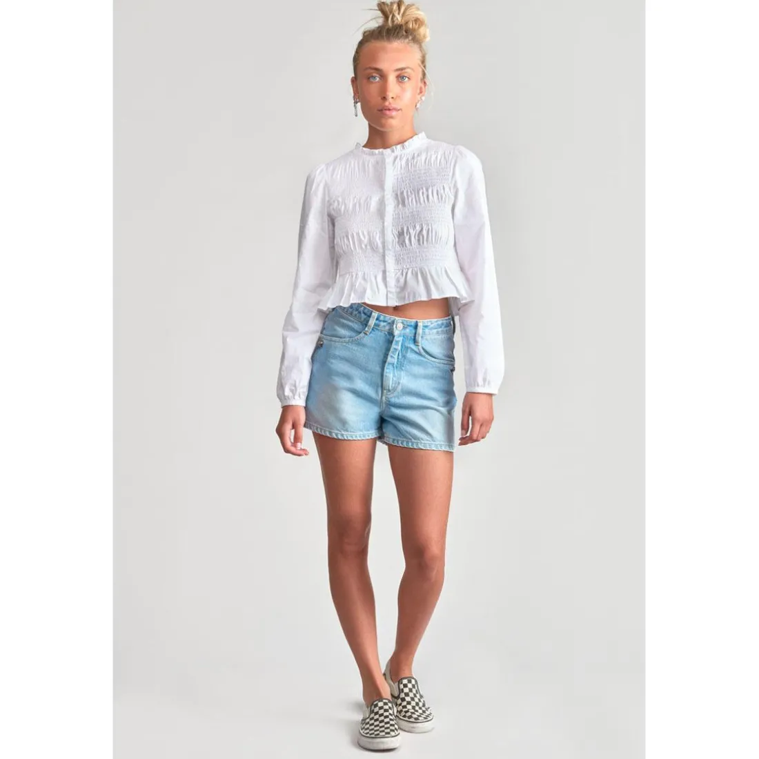 Short fille en jeans LEMI bleu
