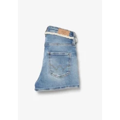 Short fille en jeans TIKO bleu