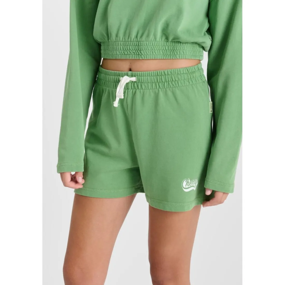 Short fille PARGI vert Nea en coton