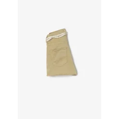 Short fille taille haute TIKO beige