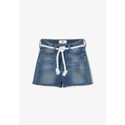 Short fille TIKO bleu Léna en coton Clara