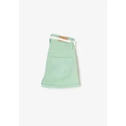 Short fille TIKO vert d'eau en coton
