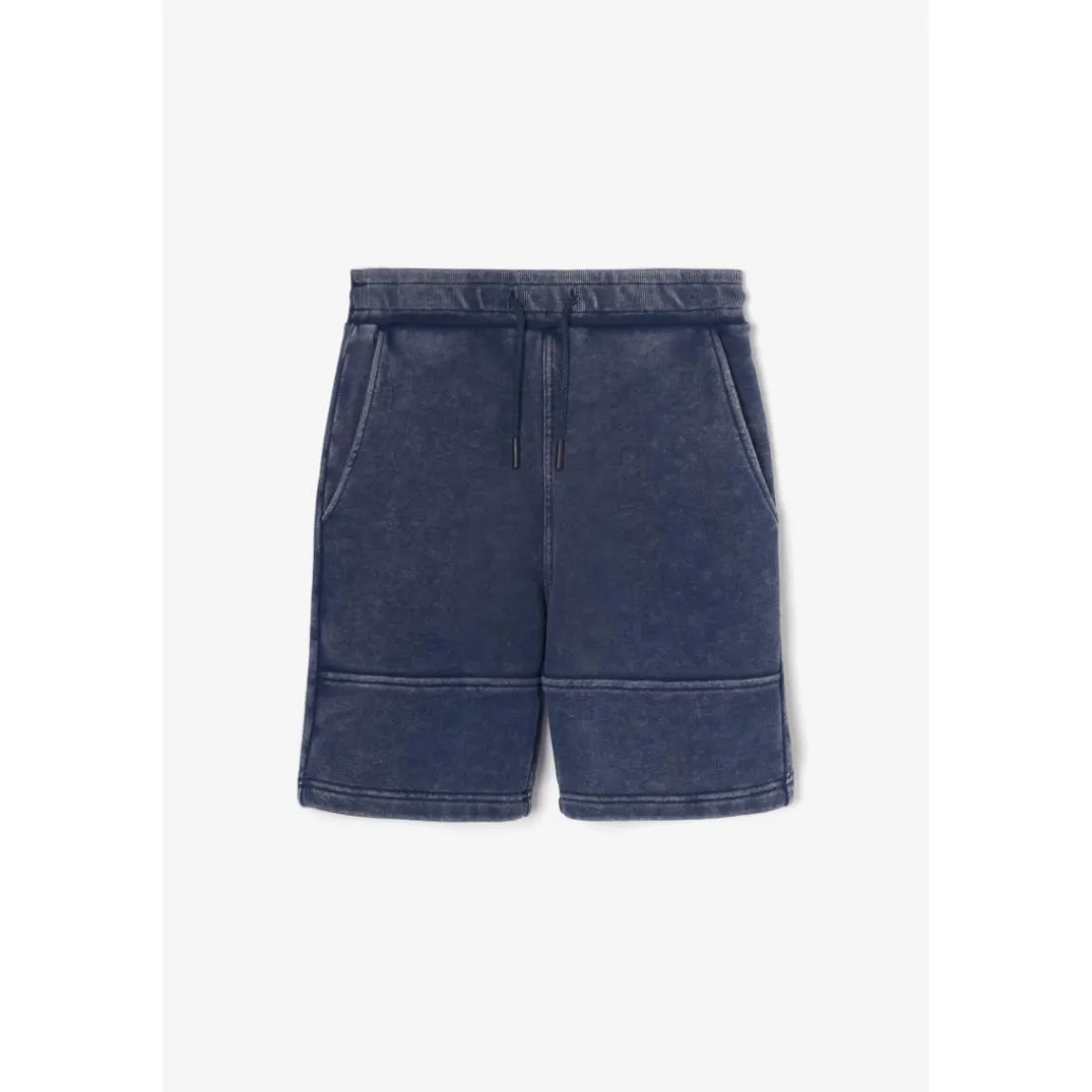 Short garçon POPBO bleu en coton Oliver