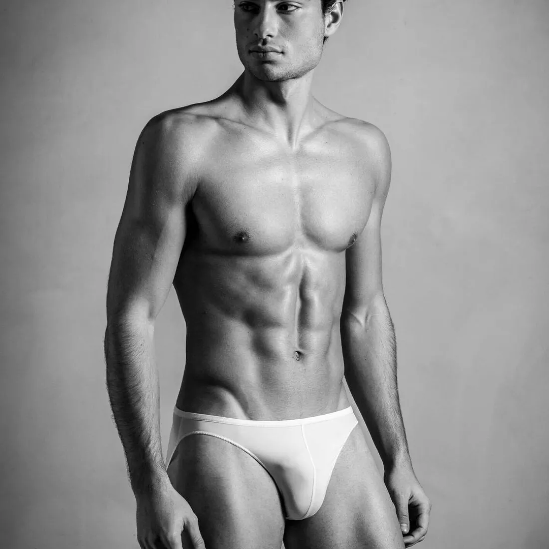 Slip blanc de la collection PLUMES