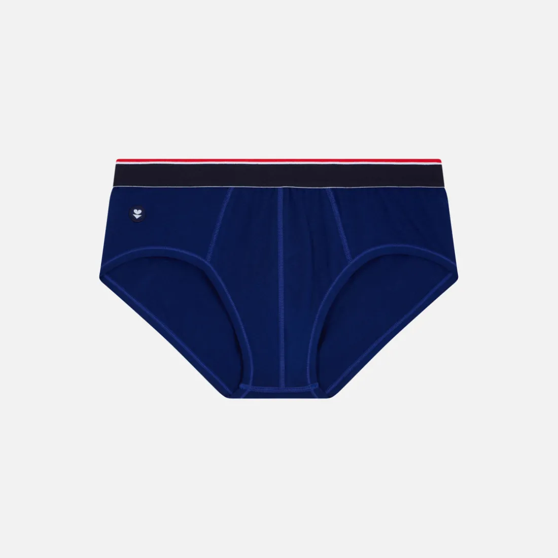Slip bleu indigo en coton