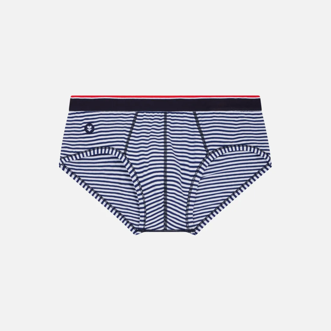 Slip bleu marine en coton