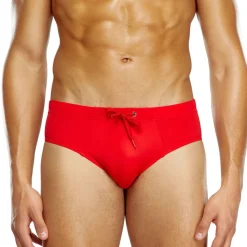 Slip de bain rouge