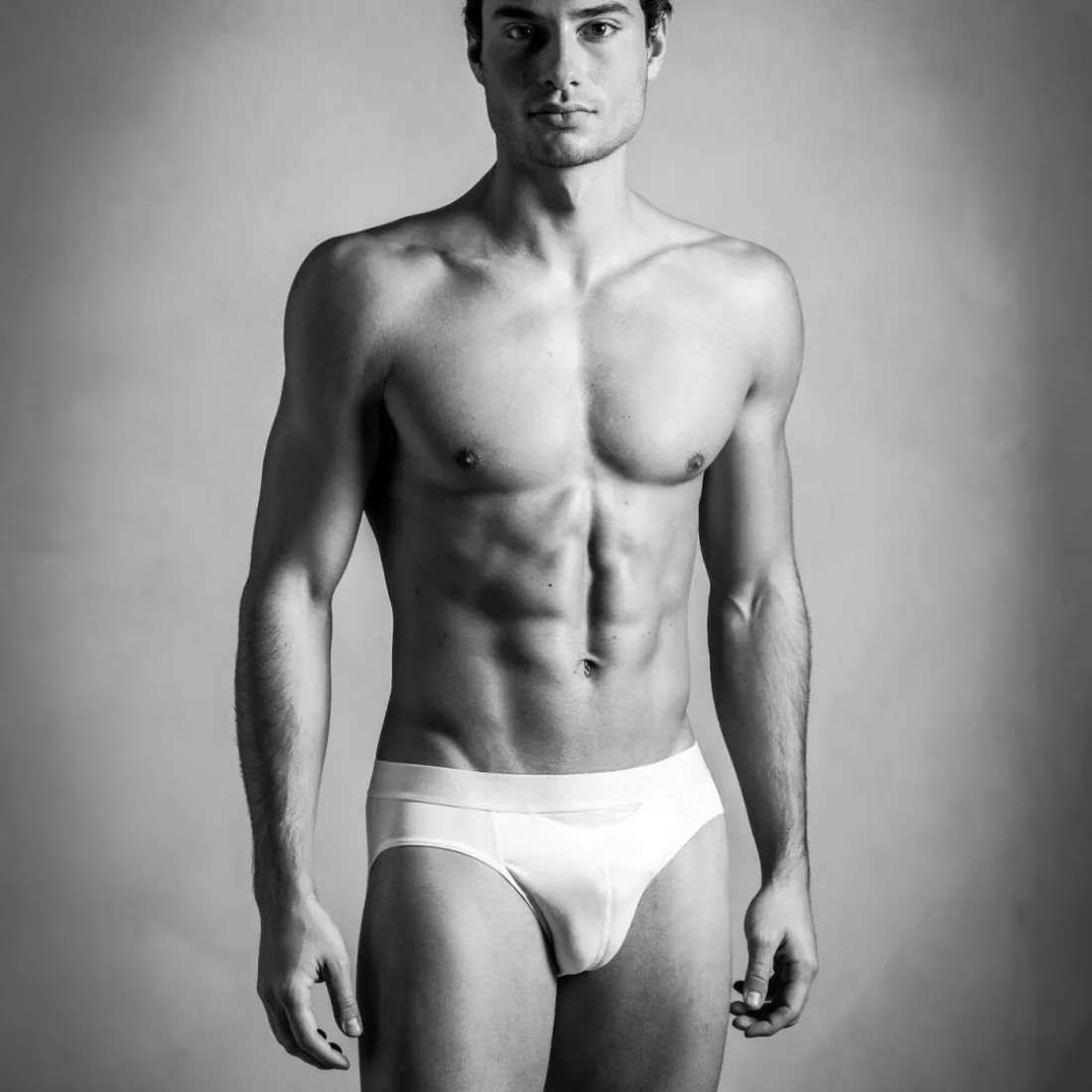 Slip HO1 blanc en coton
