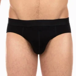 Slip HO1 noir en coton