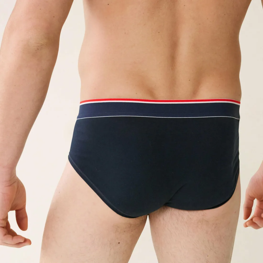 Slip marine en coton