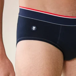 Slip marine en coton