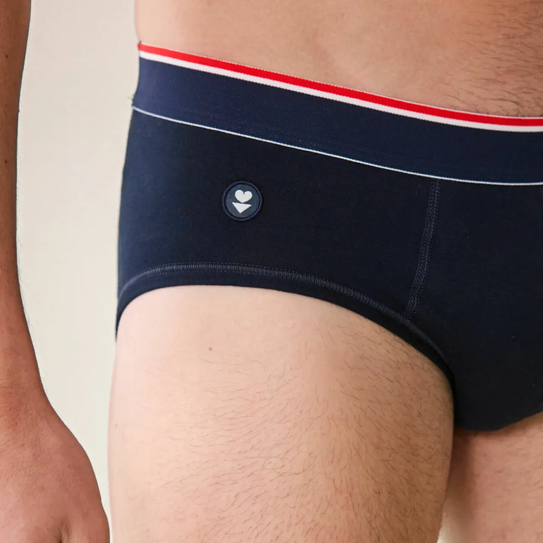 Slip marine en coton