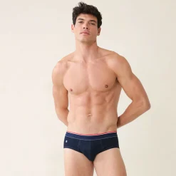 Slip marine en coton