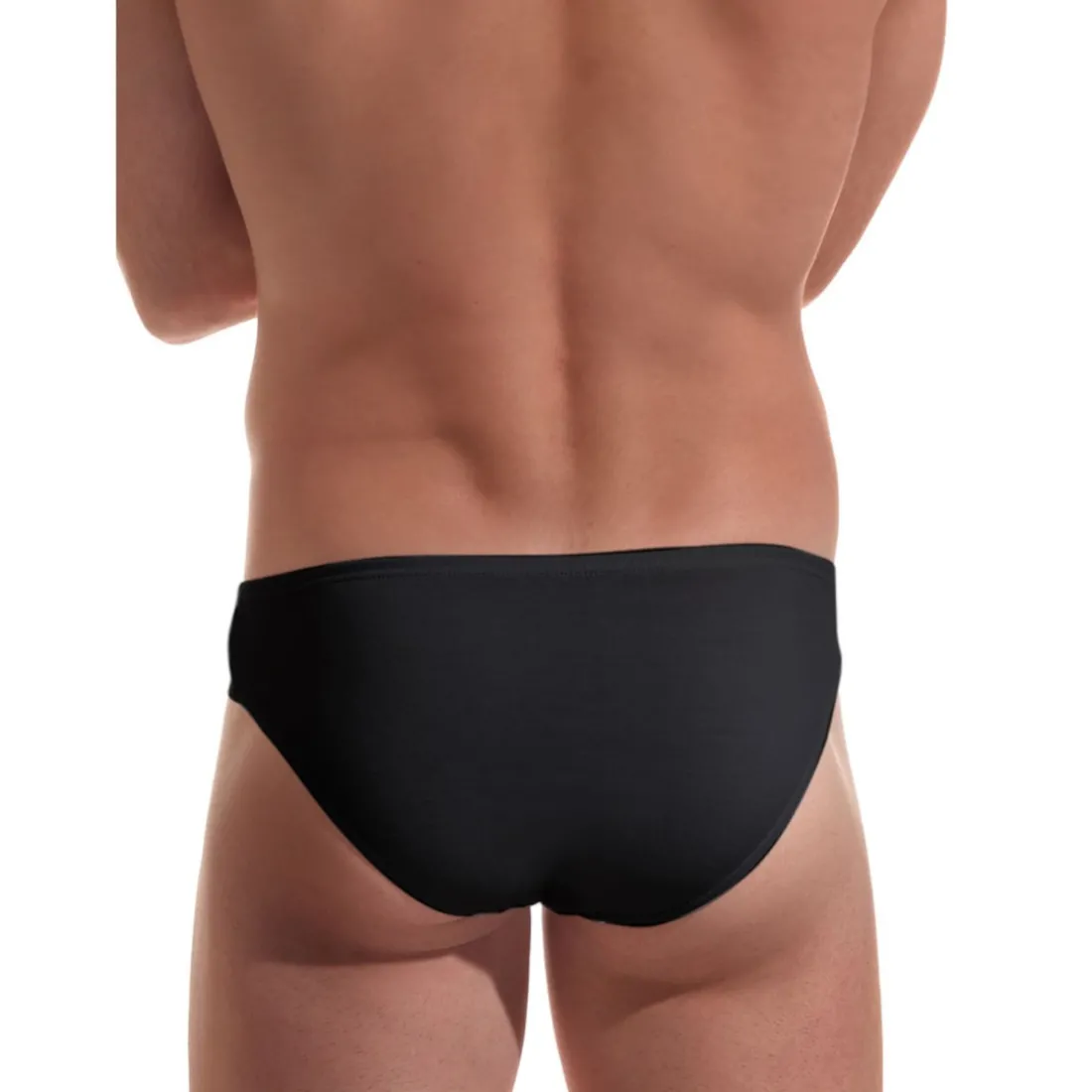 Slip Noir moulant en coton