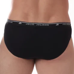 Slip noirs en coton