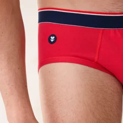 Slip rouge en coton