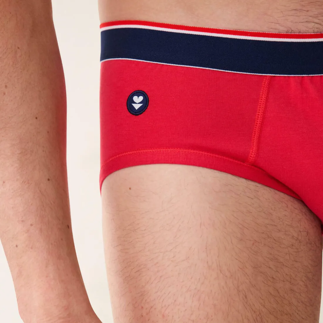 Slip rouge en coton