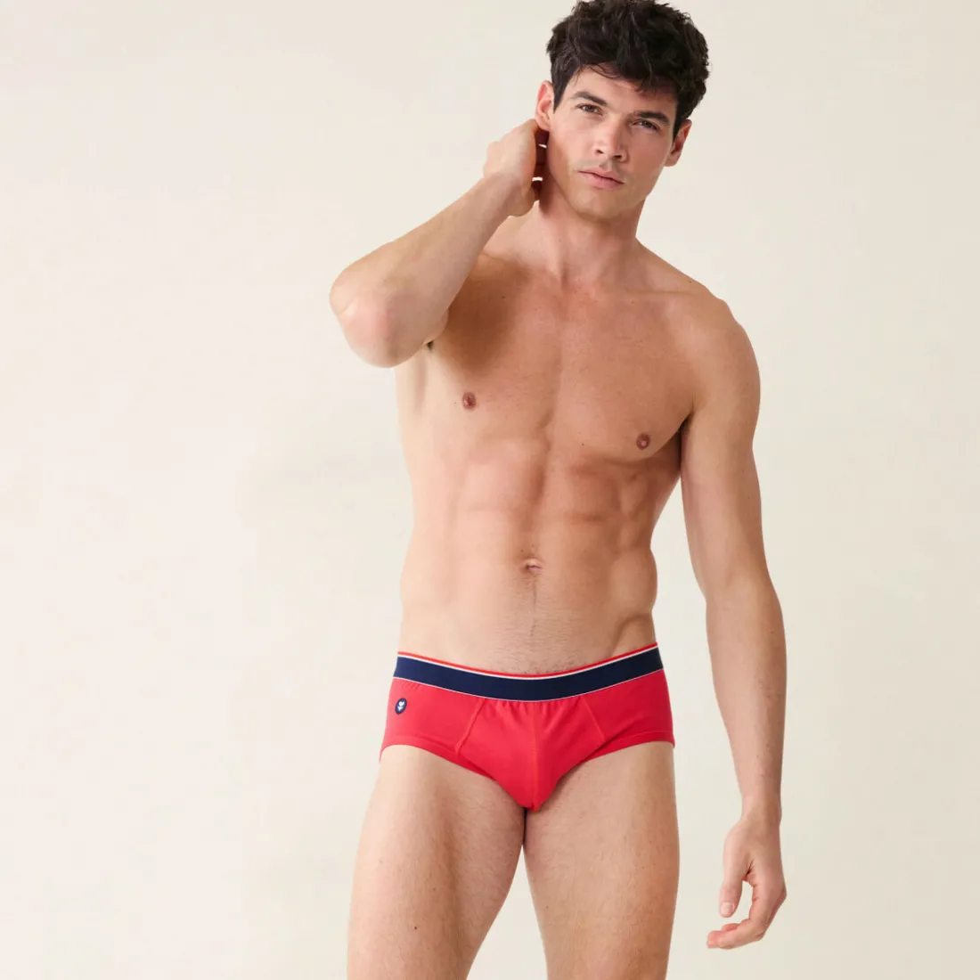Slip rouge en coton