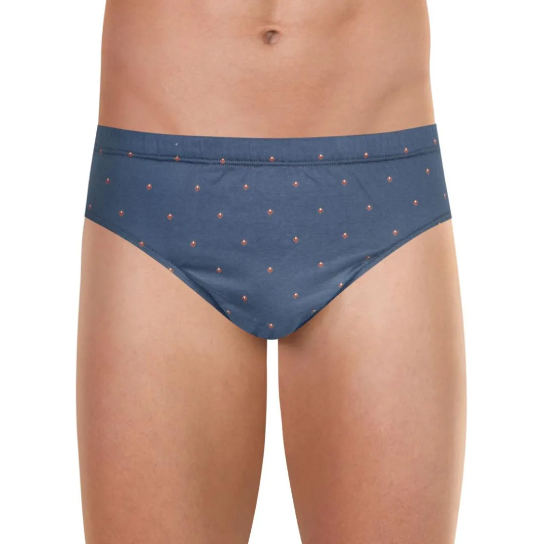 Slip taille basse homme Motifs Eminence violet en coton