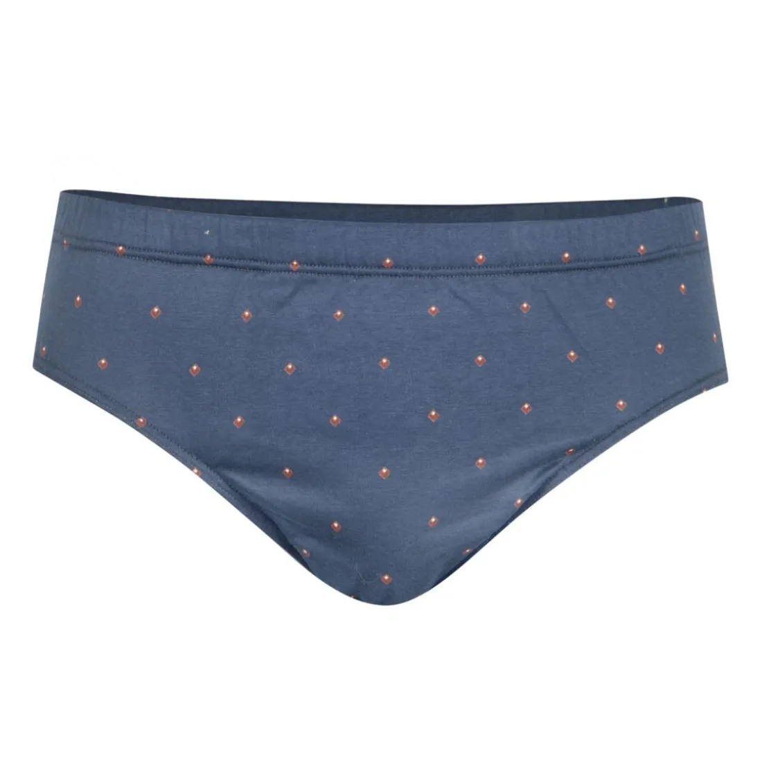 Slip taille basse homme Motifs Eminence violet en coton