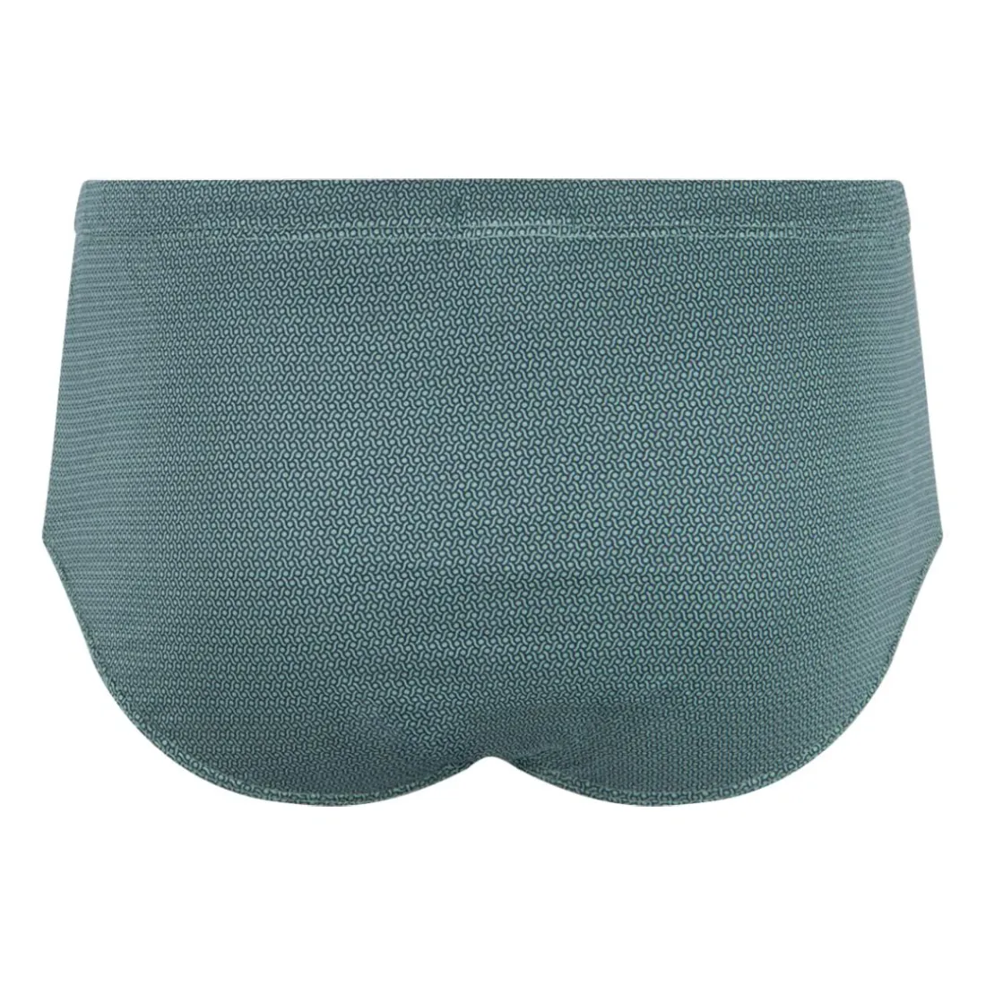 Slip taille haute fermé homme Motifs Eminence vert en coton