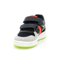 Sneakers Bas Garcon BISCKOTO bleu en cuir